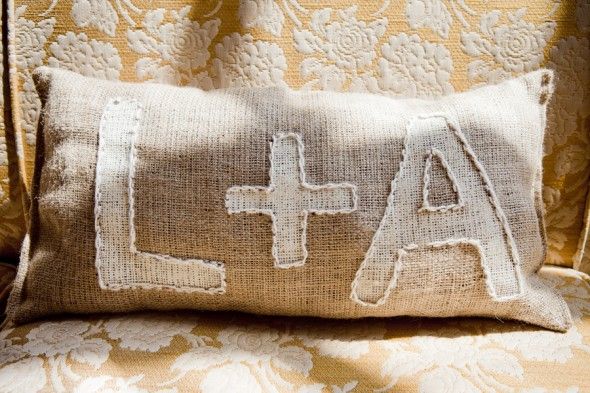 Pillow With Initials 