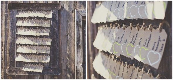 Place Cards For A Rustic Wedding
