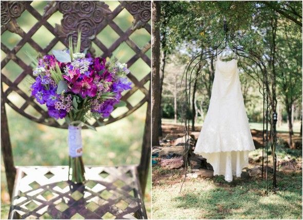 Purple Wedding Bouquet 
