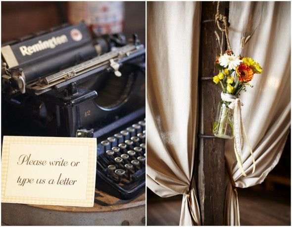 Vintage Typewriter At Wedding