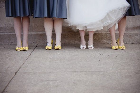 Yellow Bridesmaid Heels