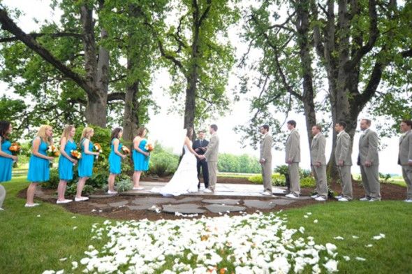 Outdoor Rustic Wedding Ceremony