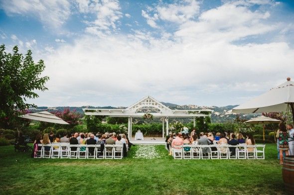 Outdoor Winery Wedding California 