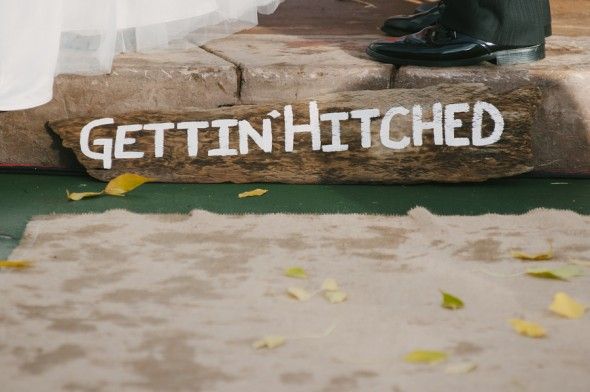 Getting Hitched Sign