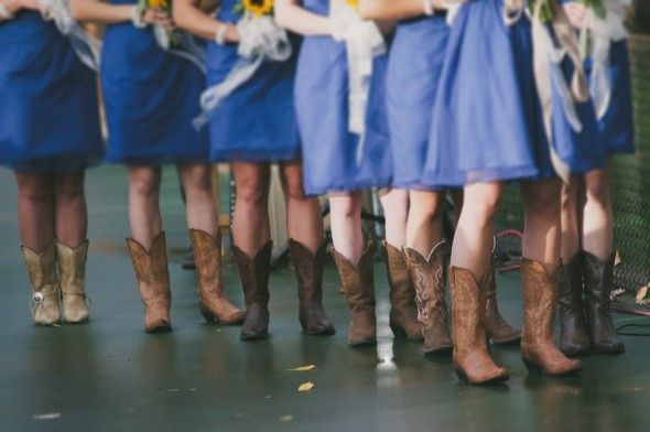 Bridesmaids In Cowboy Boots