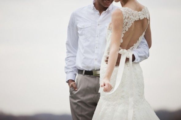 Lace Wedding Dress With Cutout Back