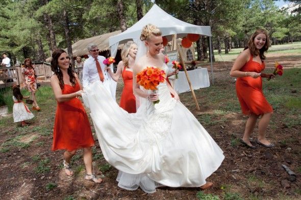 Orange Themed Wedding