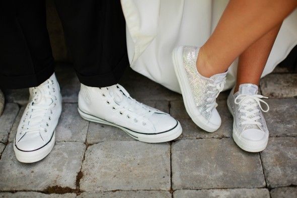 Bride And Groom In Sneakers