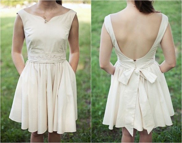 Short White Wedding Dress