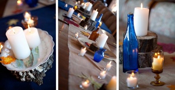 Blue Vases For Wedding