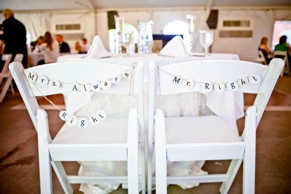 Wedding Chair Banners