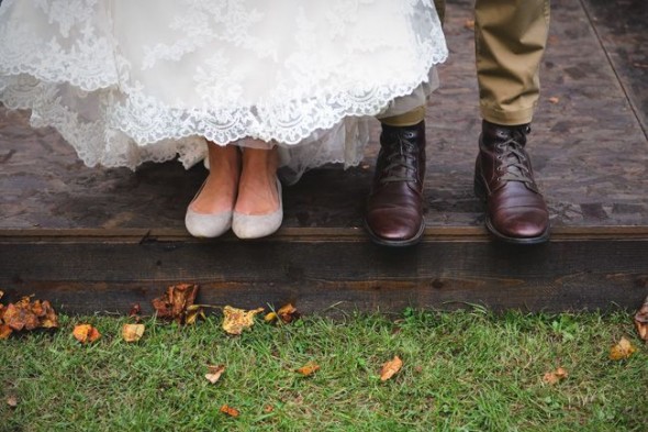 Bride In Flat Shoes