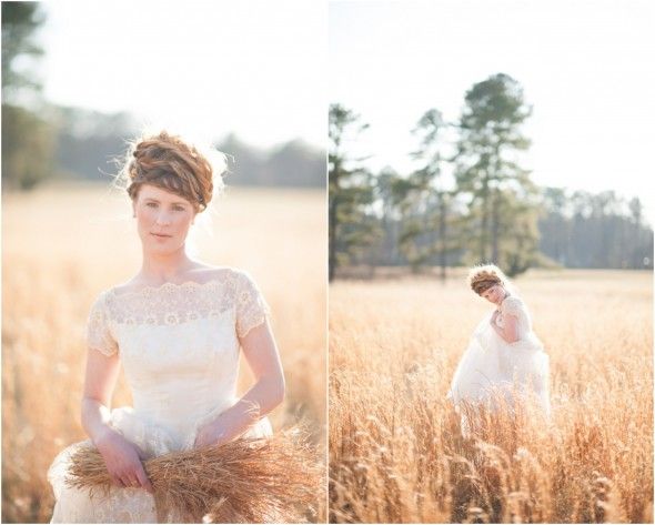Bride Wheat Field