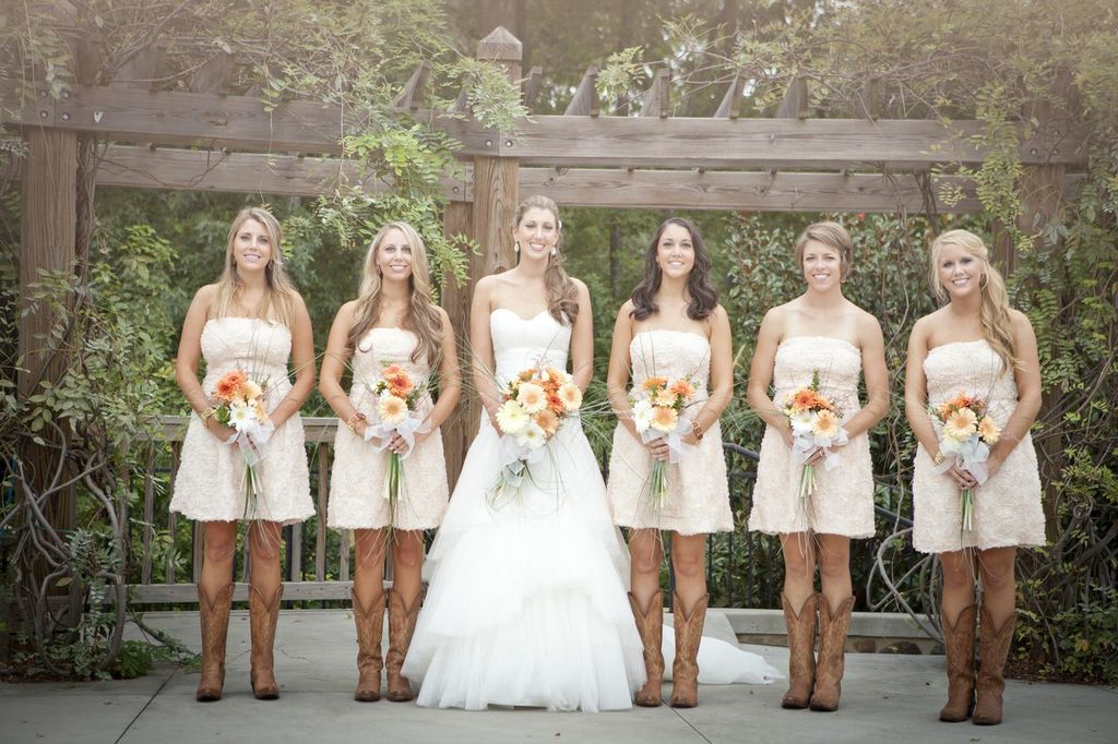 wedding dresses with cowgirl boots