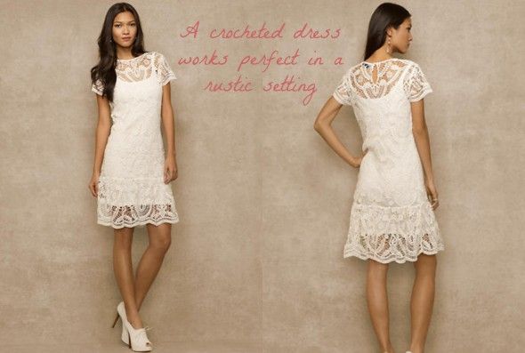 Crochet White Ralph Lauren Dress