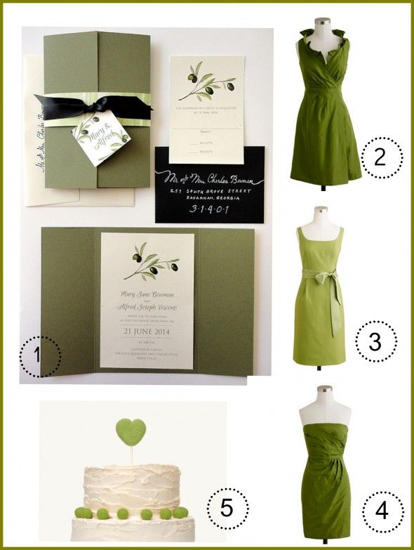 Olive Green Wedding Theme