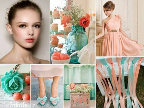 Peach wedding color inspiration 