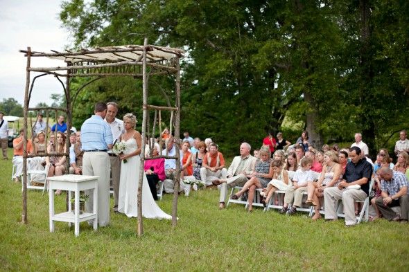 Outdoor Wedding Ceremony Country