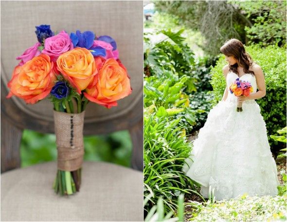 Bright Colored Wedding Bouquet