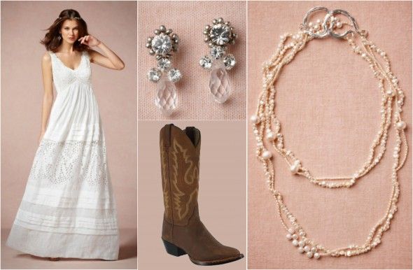 country-bridal-look