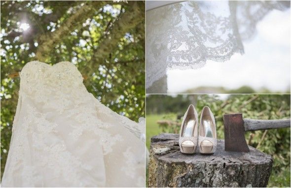 Lace Rustic Wedding Gown