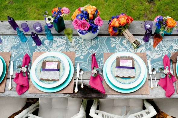 Colorful Wedding Table