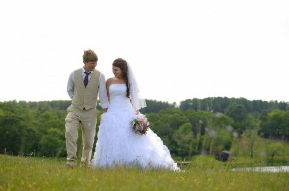 Rustic Chic Country Wedding Couple