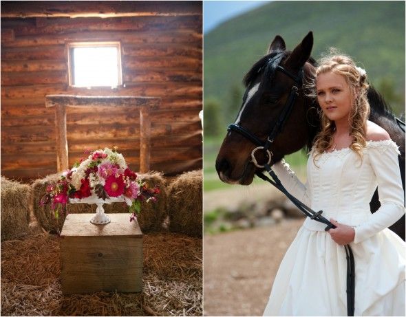 Rustic Country Bride With Horse