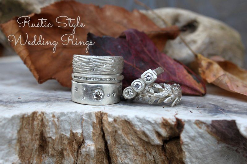 Rustic Style Wedding Rings