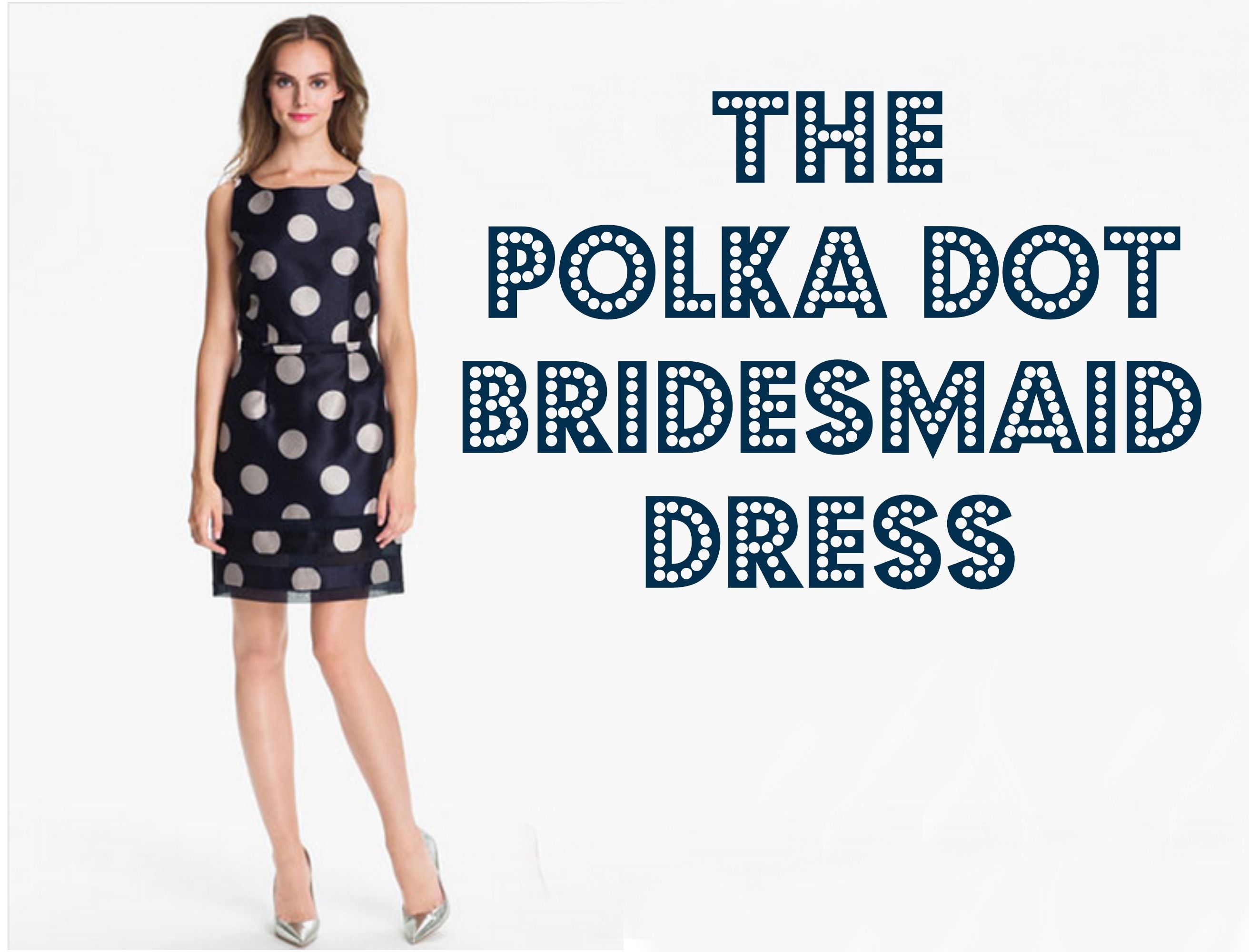 black and white polka dot bridesmaid dresses