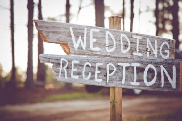 Wedding Reception Wood Sign