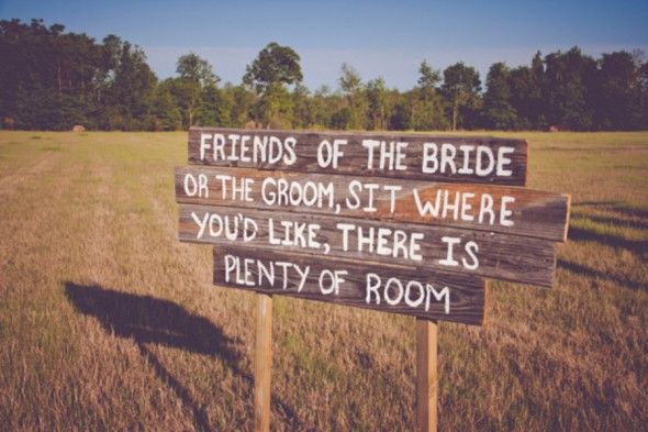 Sit Wherever You Like Sign For Wedding