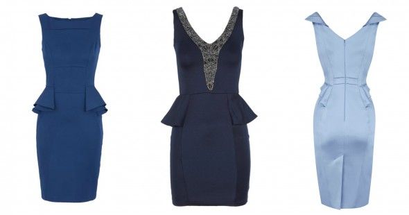 What to Wear to a Country Wedding | Blue Peplum Dresses