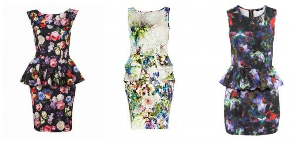 What to Wear to a Country Wedding | Floral Peplum Dresses