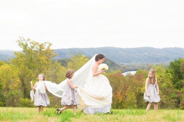 Mountain Wedding | Flower Girls