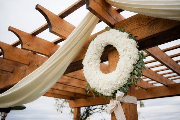 Flower Wreath | Virginia Farm Wedding Ceremony