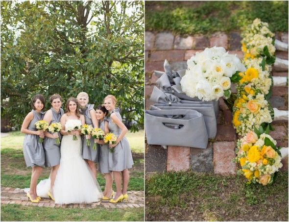 Gray Yellow Wedding Colors