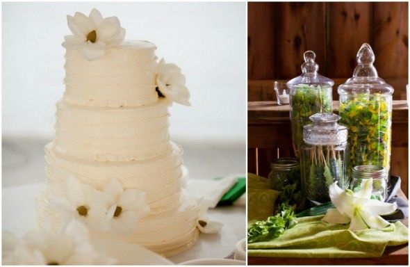 Green + White Wedding Sweets