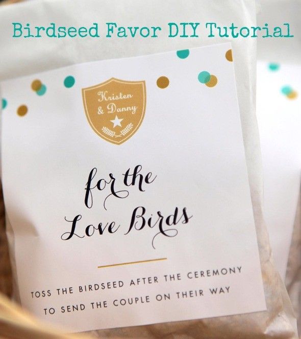 How to make birdseed favors for your wedding