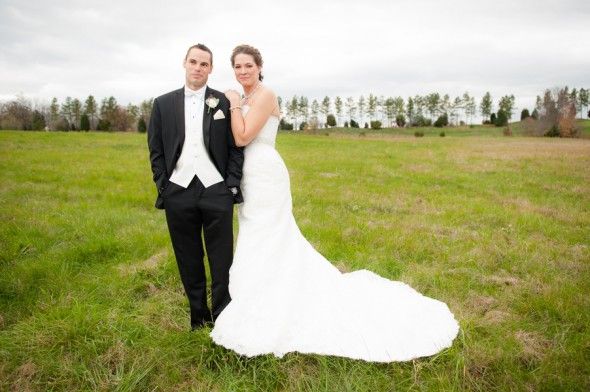 Bride and Groom | Virginia Farm Wedding