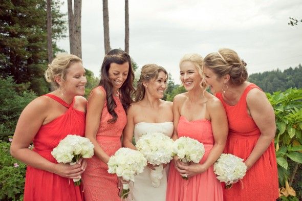 Coral Bridesmaid Dresses