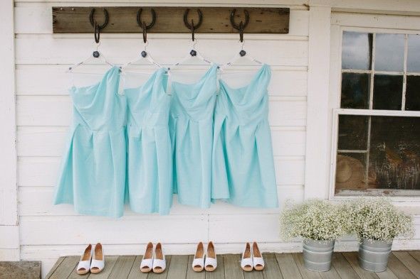 Ice Blue Bridesmaid Dresses