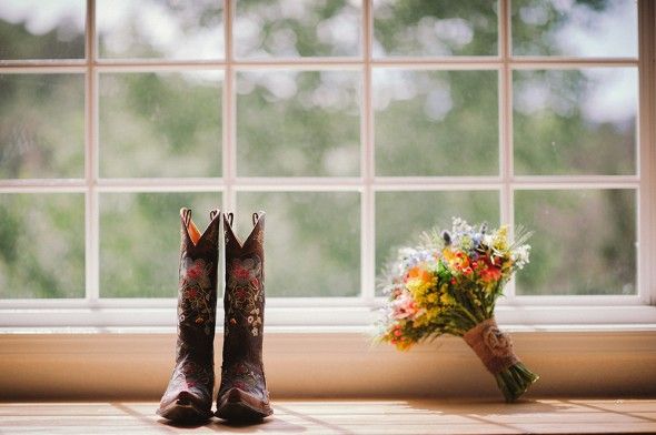 Cowboy Boots For Wedding Dress