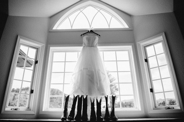 Black and white dress image