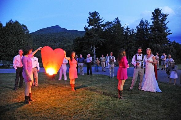 Large Lanterns At Wedding