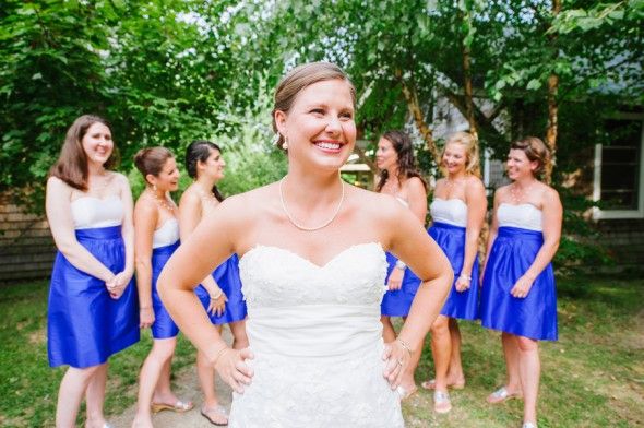 Blue White Bridesmaid Dresses