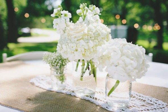 All White Wedding Flowers
