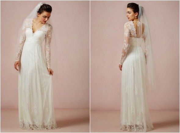 Long Sleeve Lace Wedding Gown