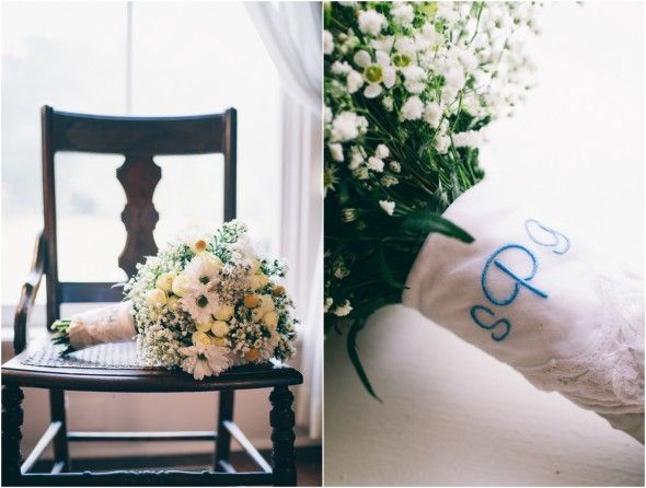 Monogrammed Wedding Bouquet