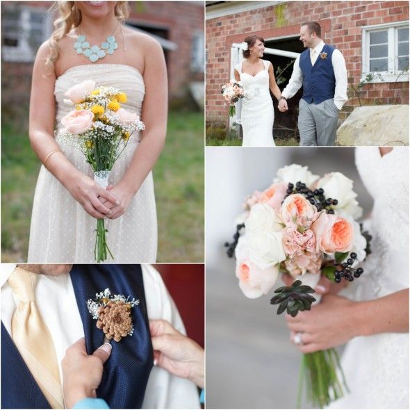 Rustic Chic Wedding Bouquets